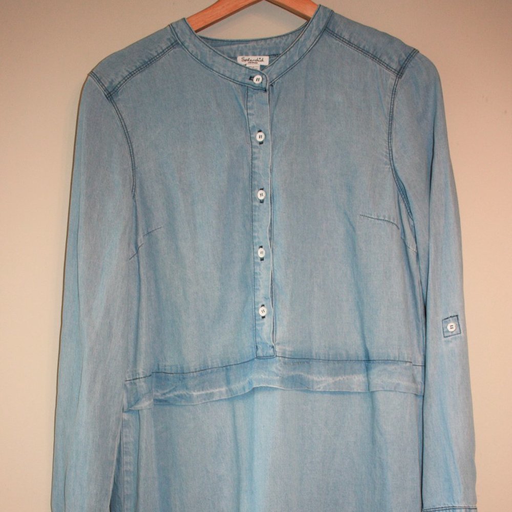 Splendid Long Sleeve Denim Tunic